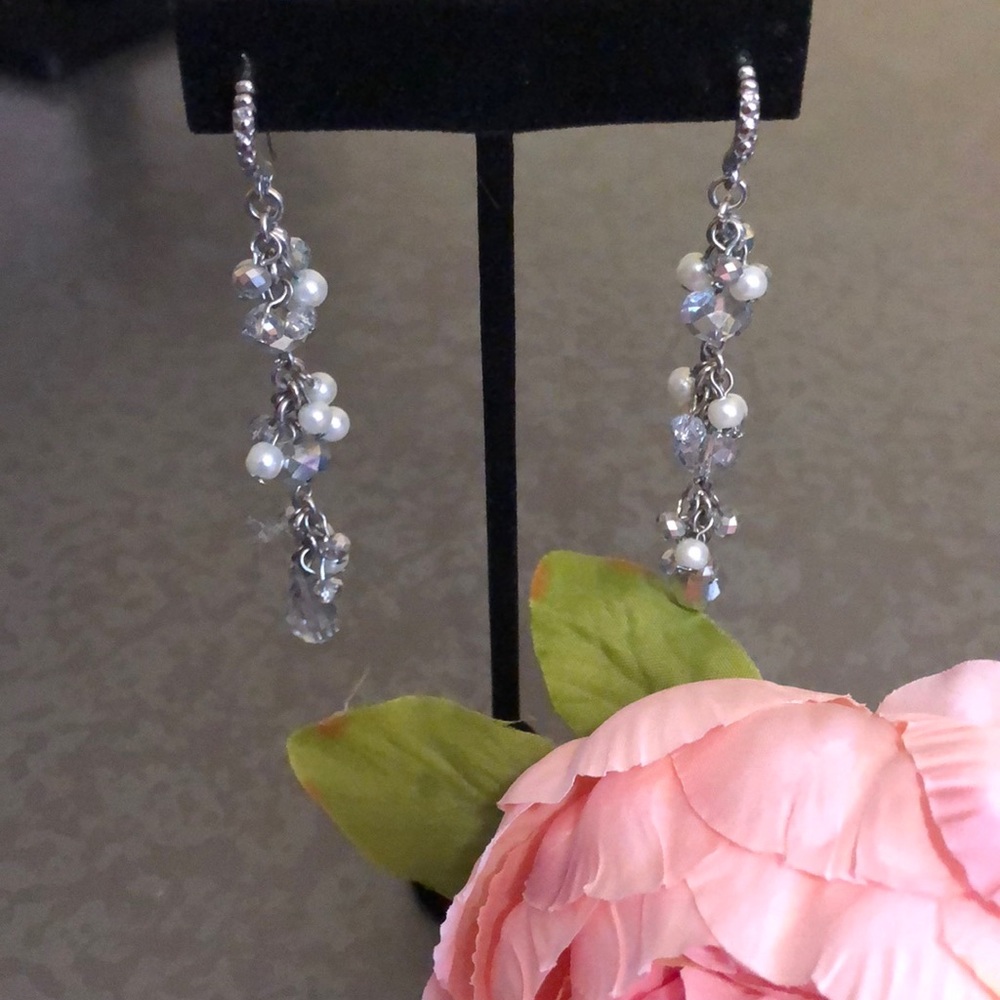 Pretty WHBM Crystal Drop Earrings